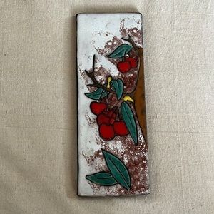 Ruscha MCM Cherry Tree Ceramic Wall Plate 50s‎ 60s Era